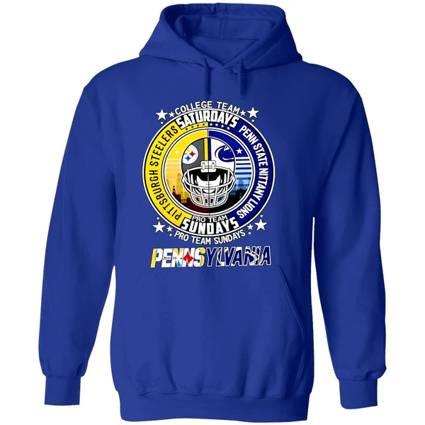 Pittsburgh Steelers Penn State Nittany Lions College Team Pro Team Weekends Hoodie - Image 7