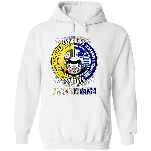Pittsburgh Steelers Penn State Nittany Lions College Team Pro Team Weekends Hoodie - Image 8