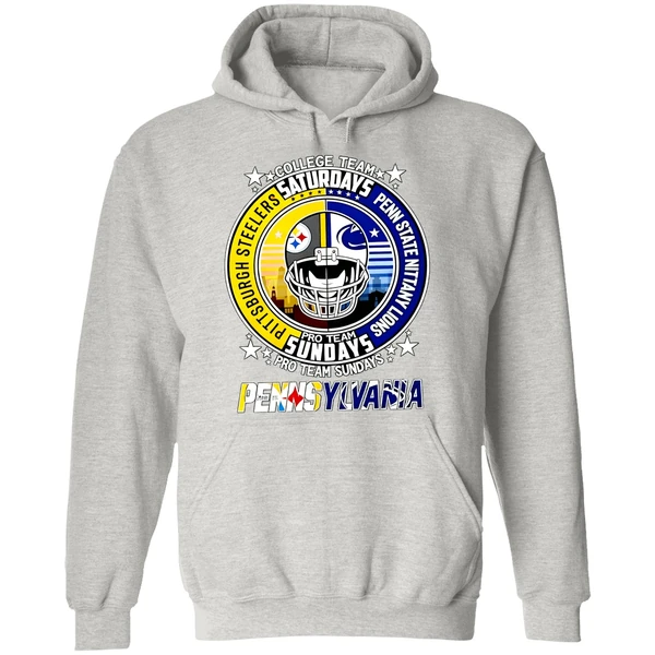 Pittsburgh Steelers Penn State Nittany Lions College Team Pro Team Weekends Hoodie - Image 9