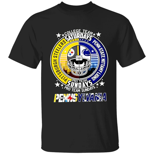 Pittsburgh Steelers Penn State Nittany Lions College Team Pro Team Weekends Shirt