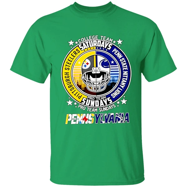 Pittsburgh Steelers Penn State Nittany Lions College Team Pro Team Weekends Shirt - Image 2