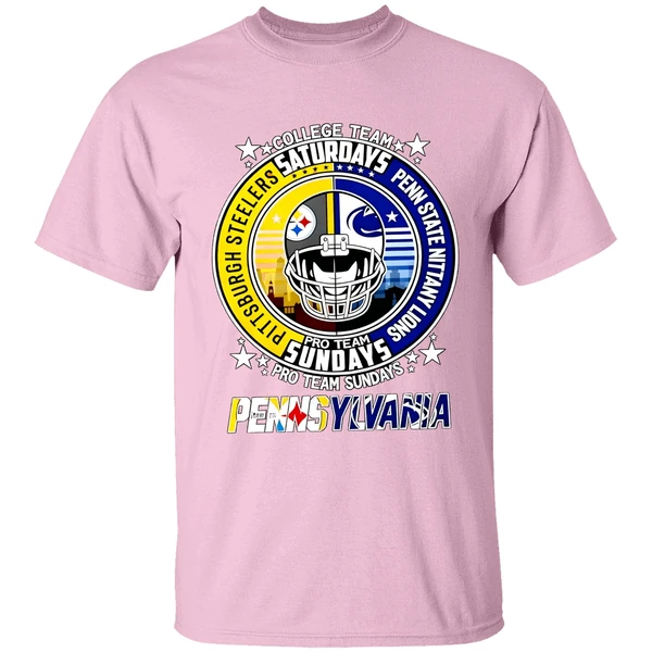 Pittsburgh Steelers Penn State Nittany Lions College Team Pro Team Weekends Shirt - Image 3