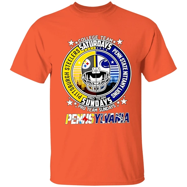 Pittsburgh Steelers Penn State Nittany Lions College Team Pro Team Weekends Shirt - Image 6