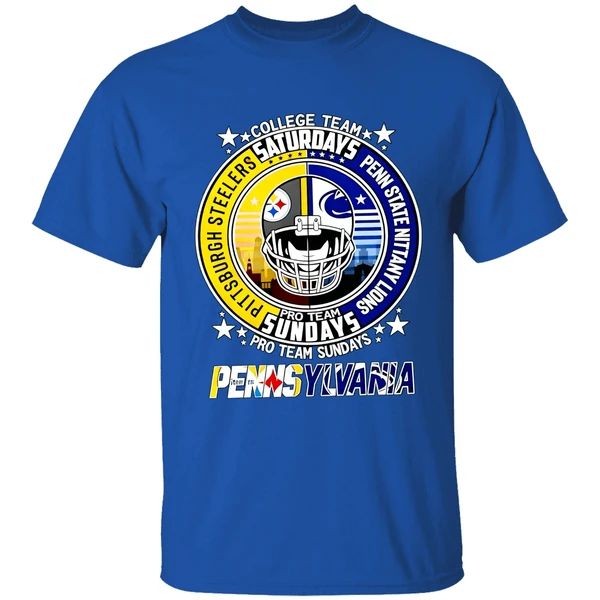 Pittsburgh Steelers Penn State Nittany Lions College Team Pro Team Weekends Shirt - Image 8