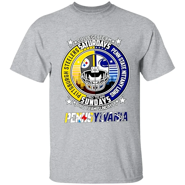 Pittsburgh Steelers Penn State Nittany Lions College Team Pro Team Weekends Shirt - Image 9