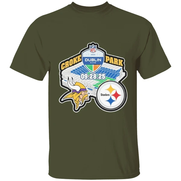 pittsburgh-steelers-vs-minnesota-vikings-at-croke-park-in-dublin-ireland-on-september-28th-2025-nfl-shirt-militarygreen