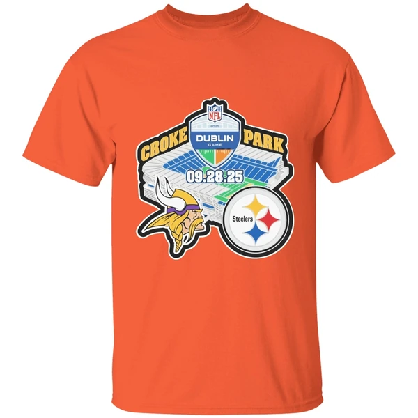 Pittsburgh Steelers Vs Minnesota Vikings At Croke Park In Dublin Ireland On September 28th 2025 Nfl Shirt - Image 6