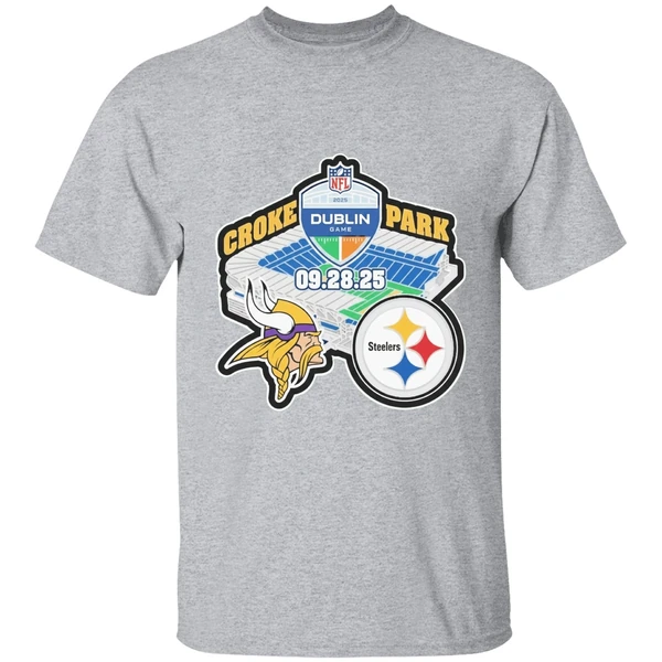 Pittsburgh Steelers Vs Minnesota Vikings At Croke Park In Dublin Ireland On September 28th 2025 Nfl Shirt - Image 9