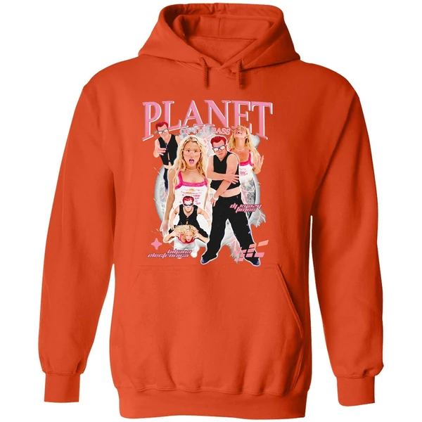 Planet Of The Bass Dj Crazy Times And Ms Biljana Electronica Hoodie - Image 6