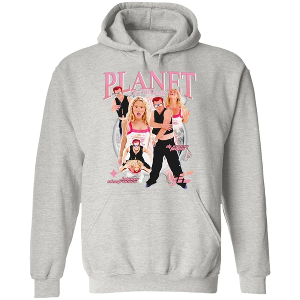 Planet Of The Bass Dj Crazy Times And Ms Biljana Electronica Hoodie - Image 9