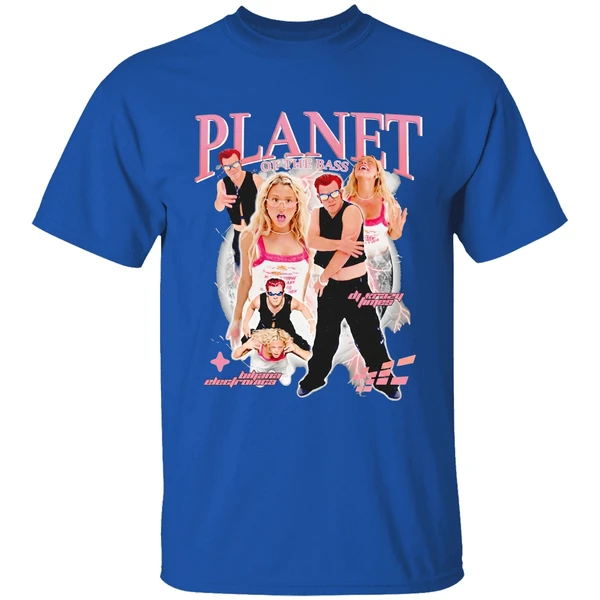 Planet Of The Bass Dj Crazy Times And Ms Biljana Electronica Shirt - Image 8