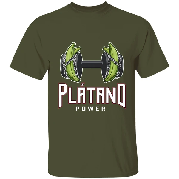 platano power dominican baseball weights with plantain shirt militarygreen