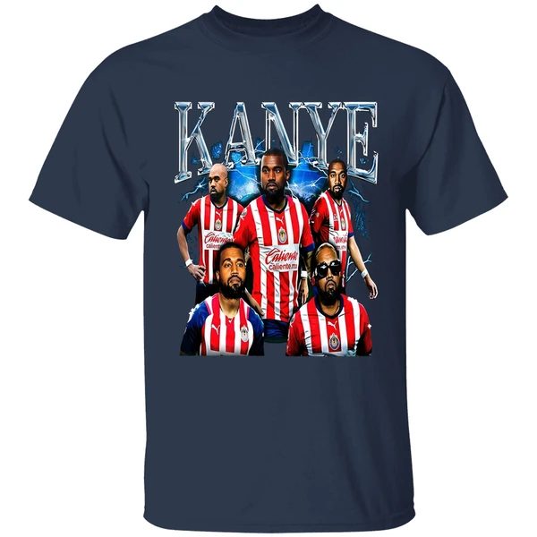 playera kanye west jersey chivas shirt navy