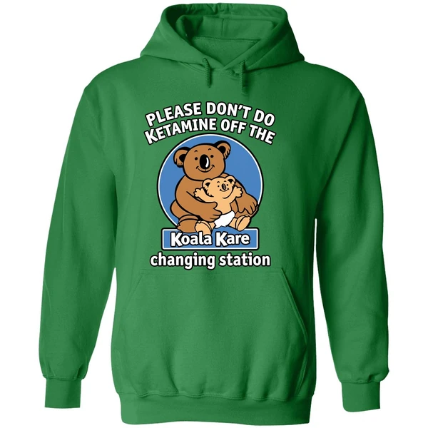 Please Dont Do K Tamine Off The Koala Kare White Hoodie - Image 2