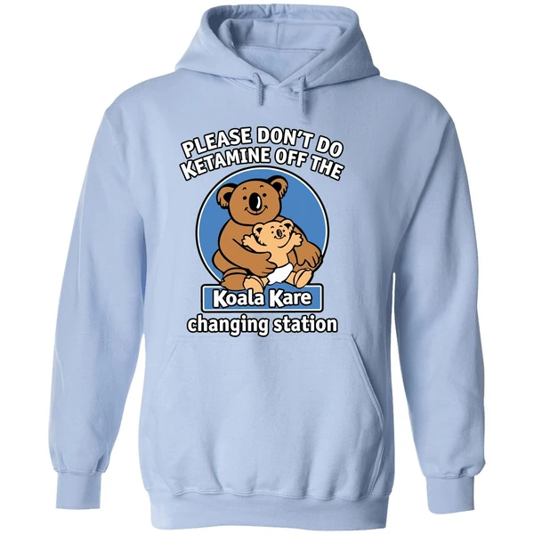 Please Dont Do K Tamine Off The Koala Kare White Hoodie - Image 4