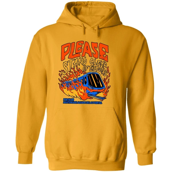 Please Stand Clear Of The Doors Por Favor Mantengase Alejado De Las Puertas Hoodie