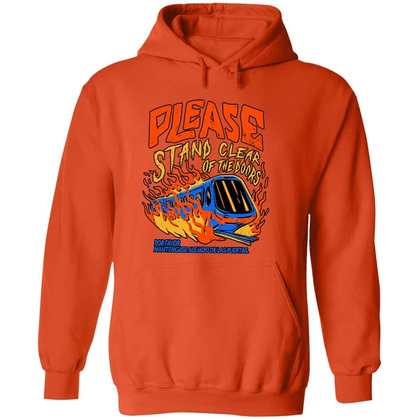 Please Stand Clear Of The Doors Por Favor Mantengase Alejado De Las Puertas Hoodie - Image 6
