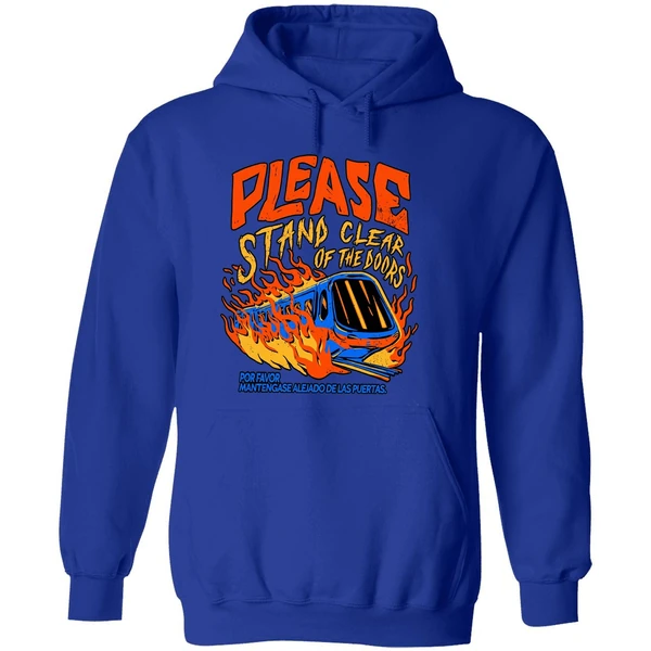 Please Stand Clear Of The Doors Por Favor Mantengase Alejado De Las Puertas Hoodie - Image 7