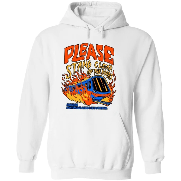 Please Stand Clear Of The Doors Por Favor Mantengase Alejado De Las Puertas Hoodie - Image 8