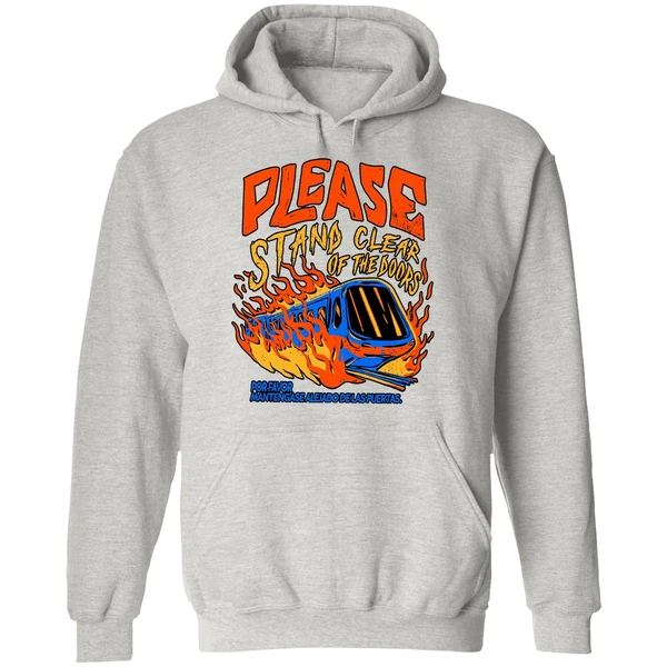 Please Stand Clear Of The Doors Por Favor Mantengase Alejado De Las Puertas Hoodie - Image 9