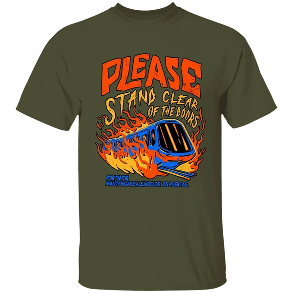 Please Stand Clear Of The Doors Por Favor Mantengase Alejado De Las Puertas Shirt - Image 4