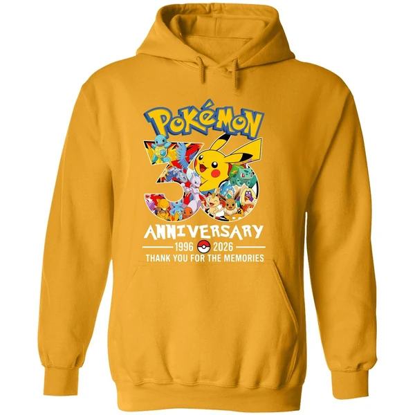 Pokemon 30th Anniversary 1996 2026 Thank You For The Memories Hoodie