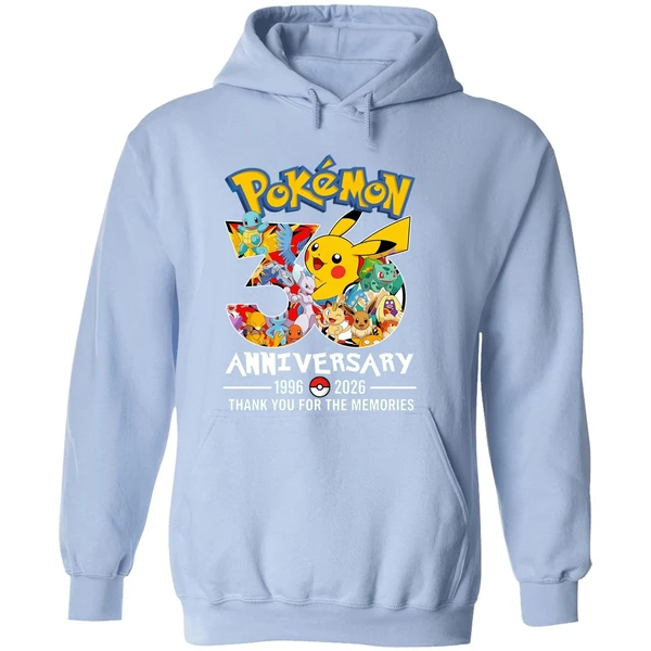 Pokemon 30th Anniversary 1996 2026 Thank You For The Memories Hoodie - Image 4