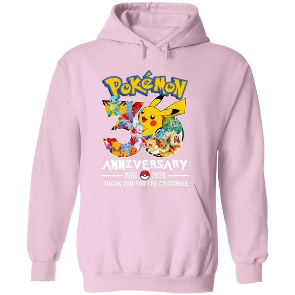 Pokemon 30th Anniversary 1996 2026 Thank You For The Memories Hoodie - Image 5