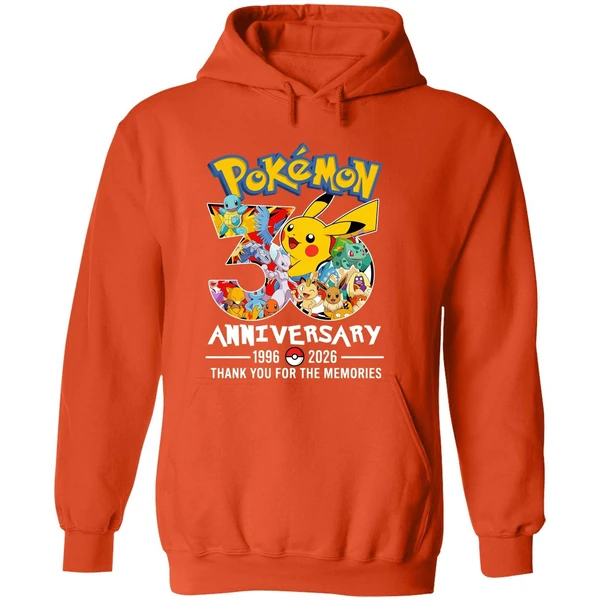 Pokemon 30th Anniversary 1996 2026 Thank You For The Memories Hoodie - Image 6
