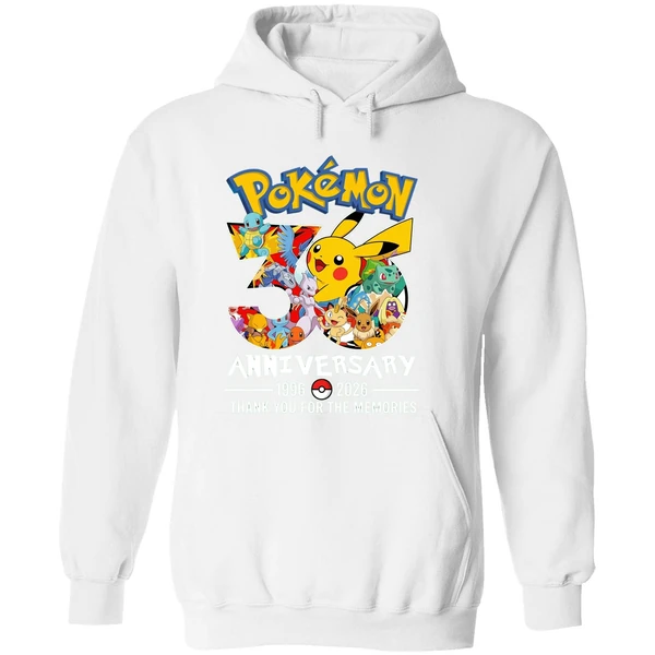 Pokemon 30th Anniversary 1996 2026 Thank You For The Memories Hoodie - Image 8