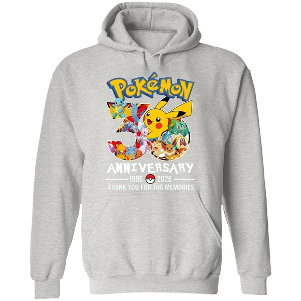 Pokemon 30th Anniversary 1996 2026 Thank You For The Memories Hoodie - Image 9
