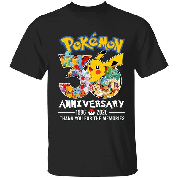 Pokemon 30th Anniversary 1996 2026 Thank You For The Memories Shirt