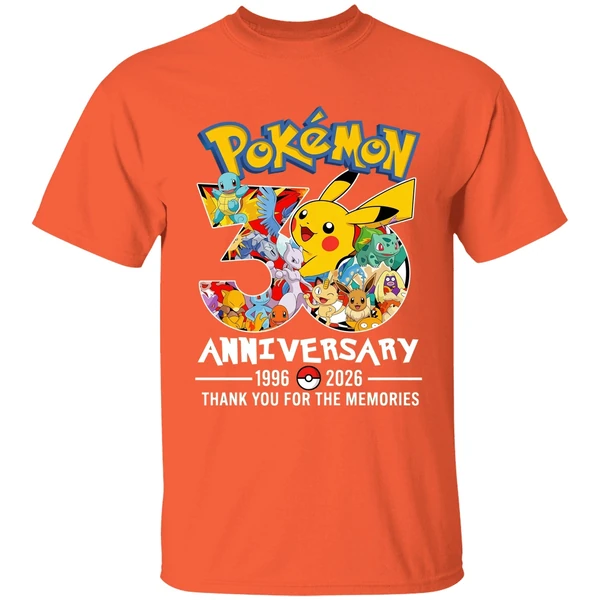 Pokemon 30th Anniversary 1996 2026 Thank You For The Memories Shirt - Image 6