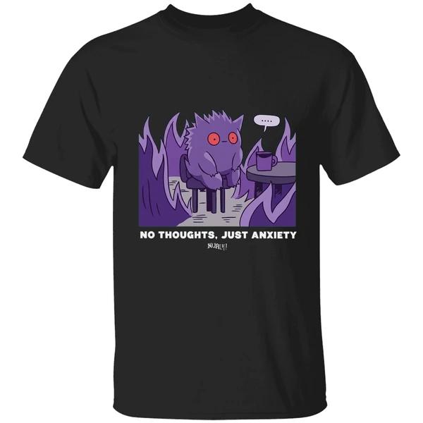 Pokemon Gengar No Thoughts Just Anxiety Shirt