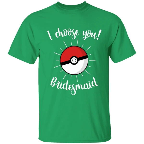 Pokemon Wedding Matching Bridal Party Shirt - Image 2
