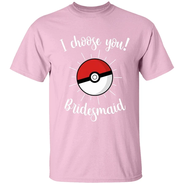 Pokemon Wedding Matching Bridal Party Shirt - Image 3