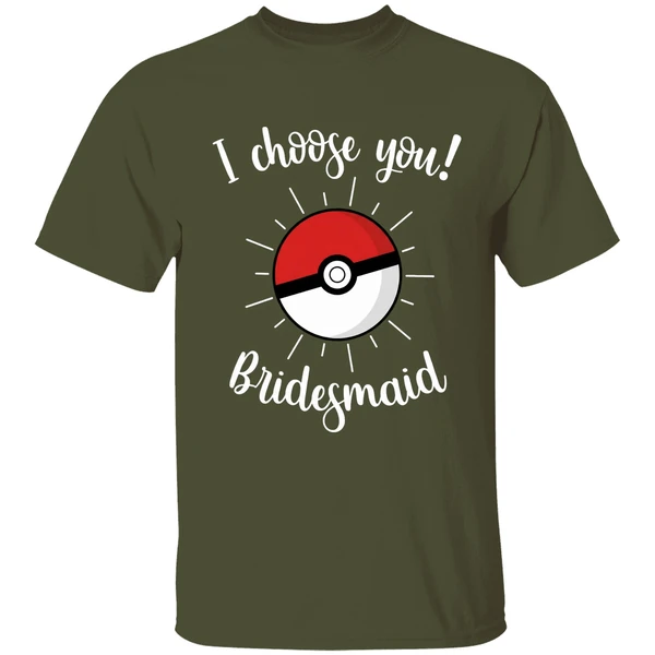 Pokemon Wedding Matching Bridal Party Shirt - Image 4