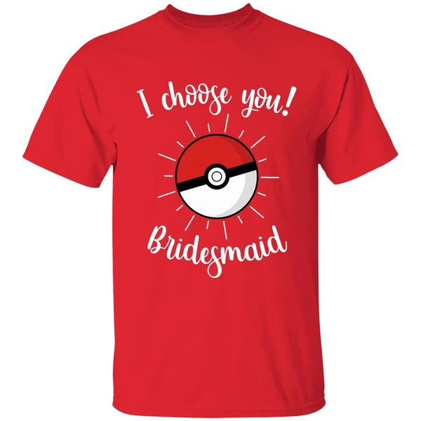 Pokemon Wedding Matching Bridal Party Shirt - Image 7
