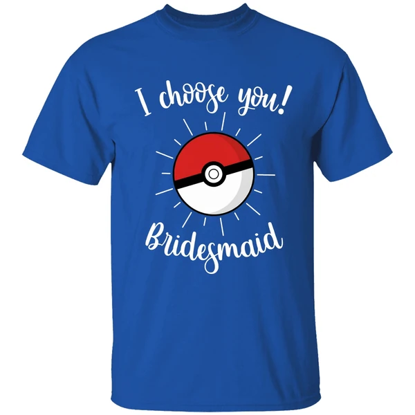 Pokemon Wedding Matching Bridal Party Shirt - Image 8