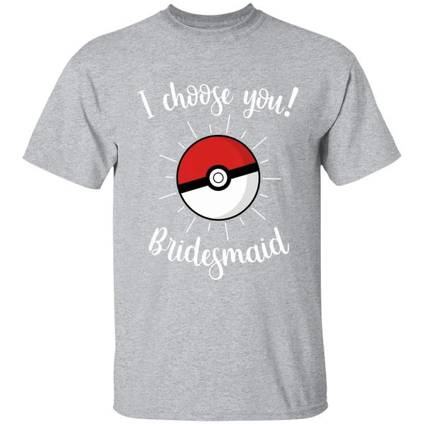 Pokemon Wedding Matching Bridal Party Shirt - Image 9