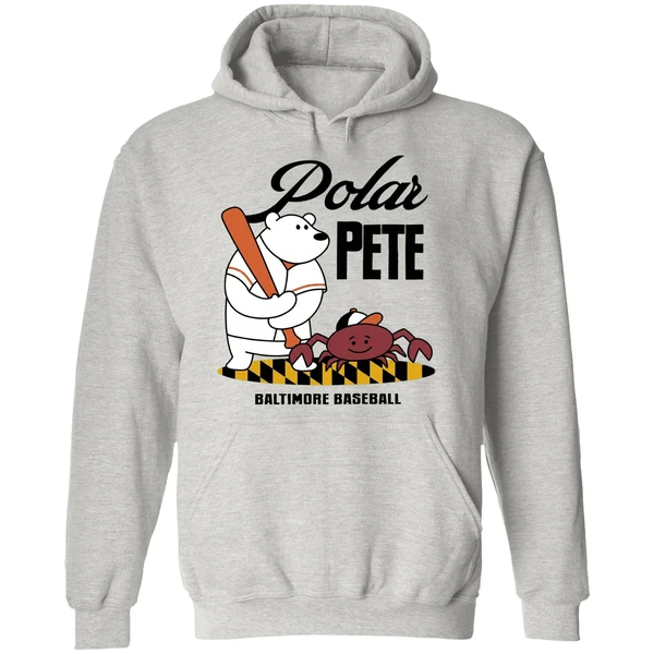 Polar Pete Alonso Baltimore Orioles Baseball Bear And Crab Hoodie - Image 9