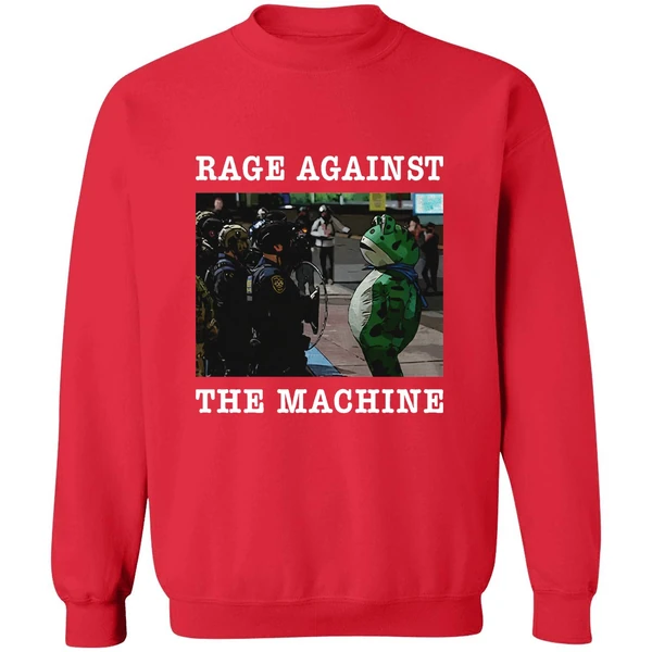 Portland Frog Protest Rage Against The Machine Sweashirt