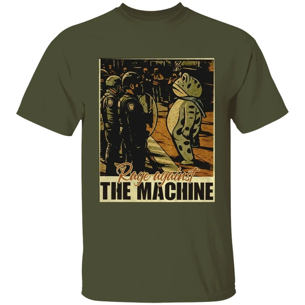 Portland Frog Protest Rage Against The Machine Vintage Shirt - Image 3