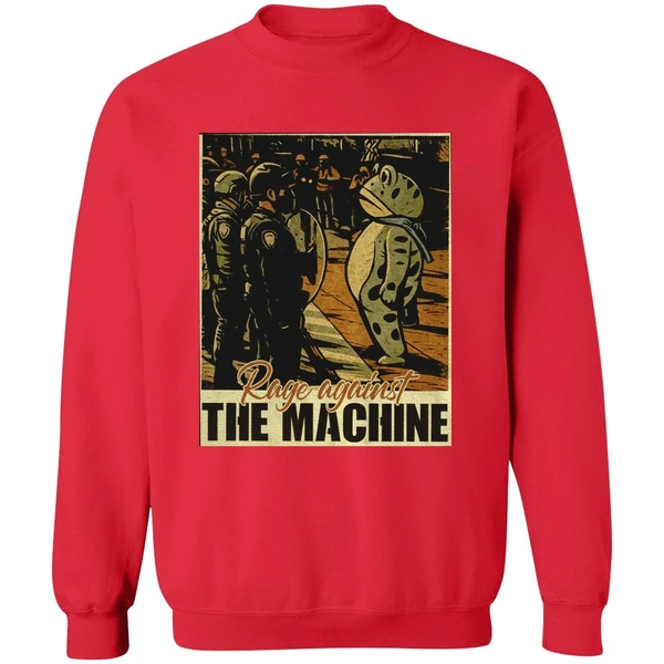 Portland Frog Protest Rage Against The Machine Vintage Sweatshirt