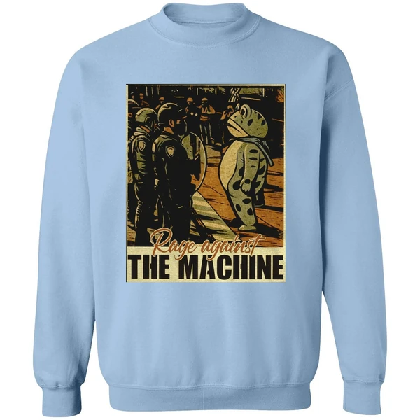 Portland Frog Protest Rage Against The Machine Vintage Sweatshirt - Image 4