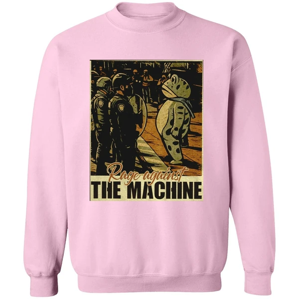 Portland Frog Protest Rage Against The Machine Vintage Sweatshirt - Image 5