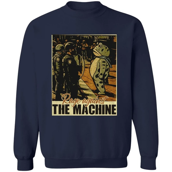 Portland Frog Protest Rage Against The Machine Vintage Sweatshirt - Image 6