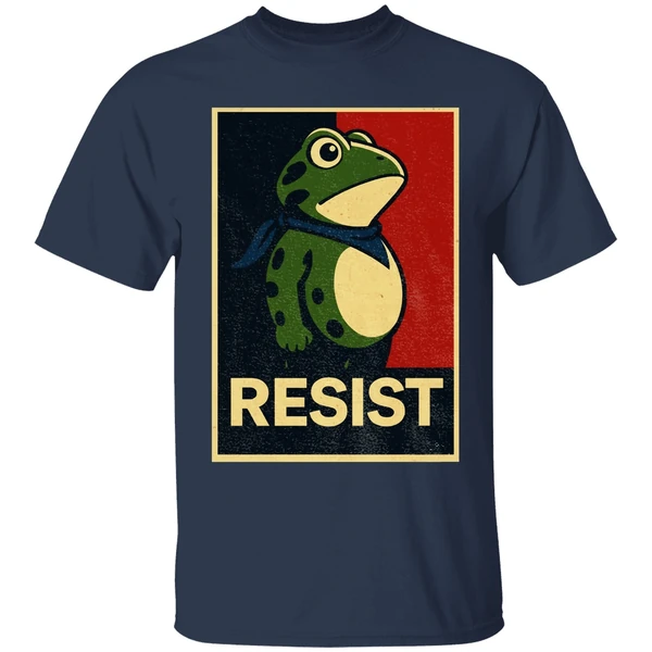 Portland Frog Resist Anti Fascism Political Graphic Shirt - Image 4