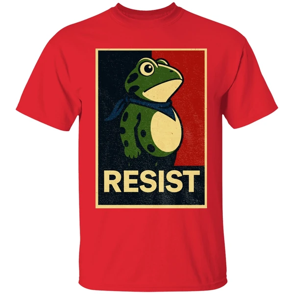Portland Frog Resist Anti Fascism Political Graphic Shirt - Image 6