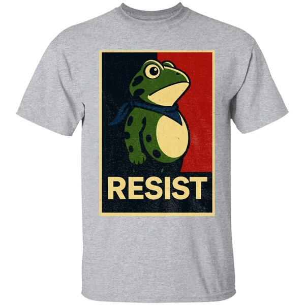 Portland Frog Resist Anti Fascism Political Graphic Shirt - Image 8